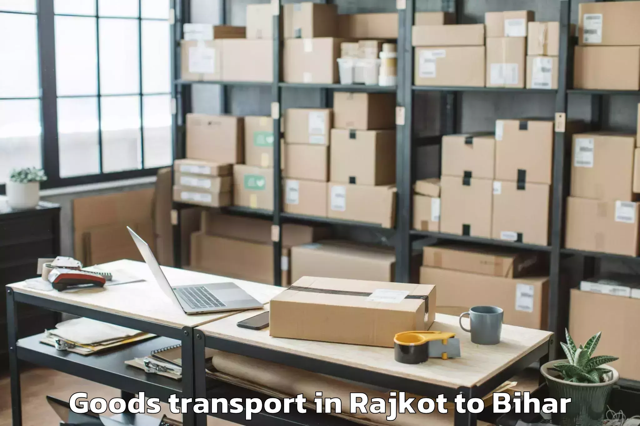 Easy Rajkot to Dandkhora Goods Transport Booking